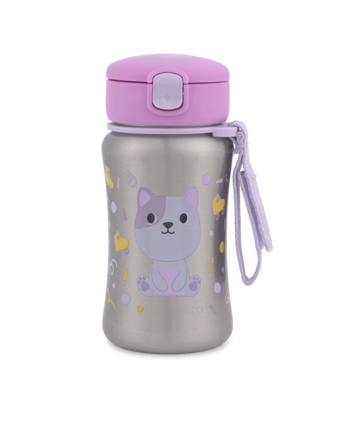 Personalised Skip Hop Besties Squad Ss Straw Bottle- Cat