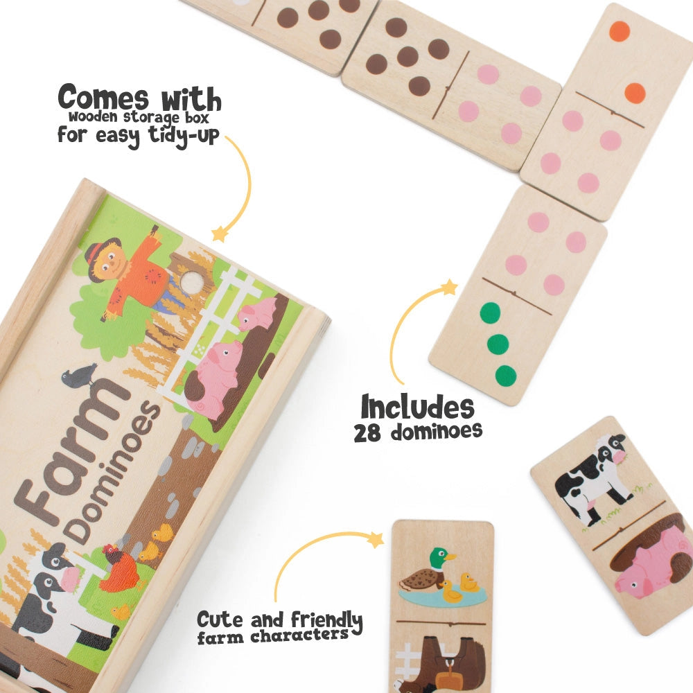 Personalised Farm Dominoes