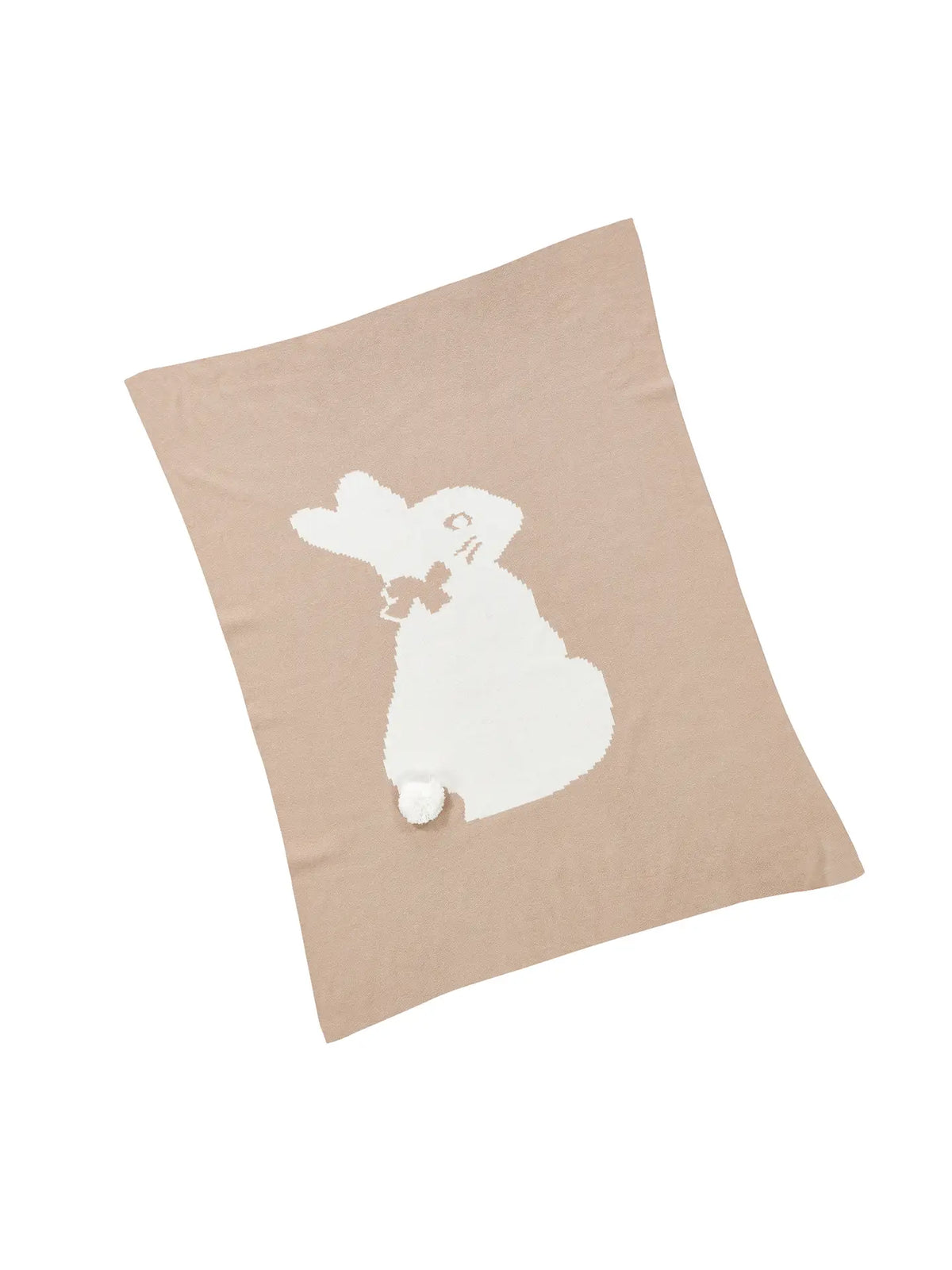 Personalised Flopsy Bunny Knitted Baby Blanket & Soft Toy Set