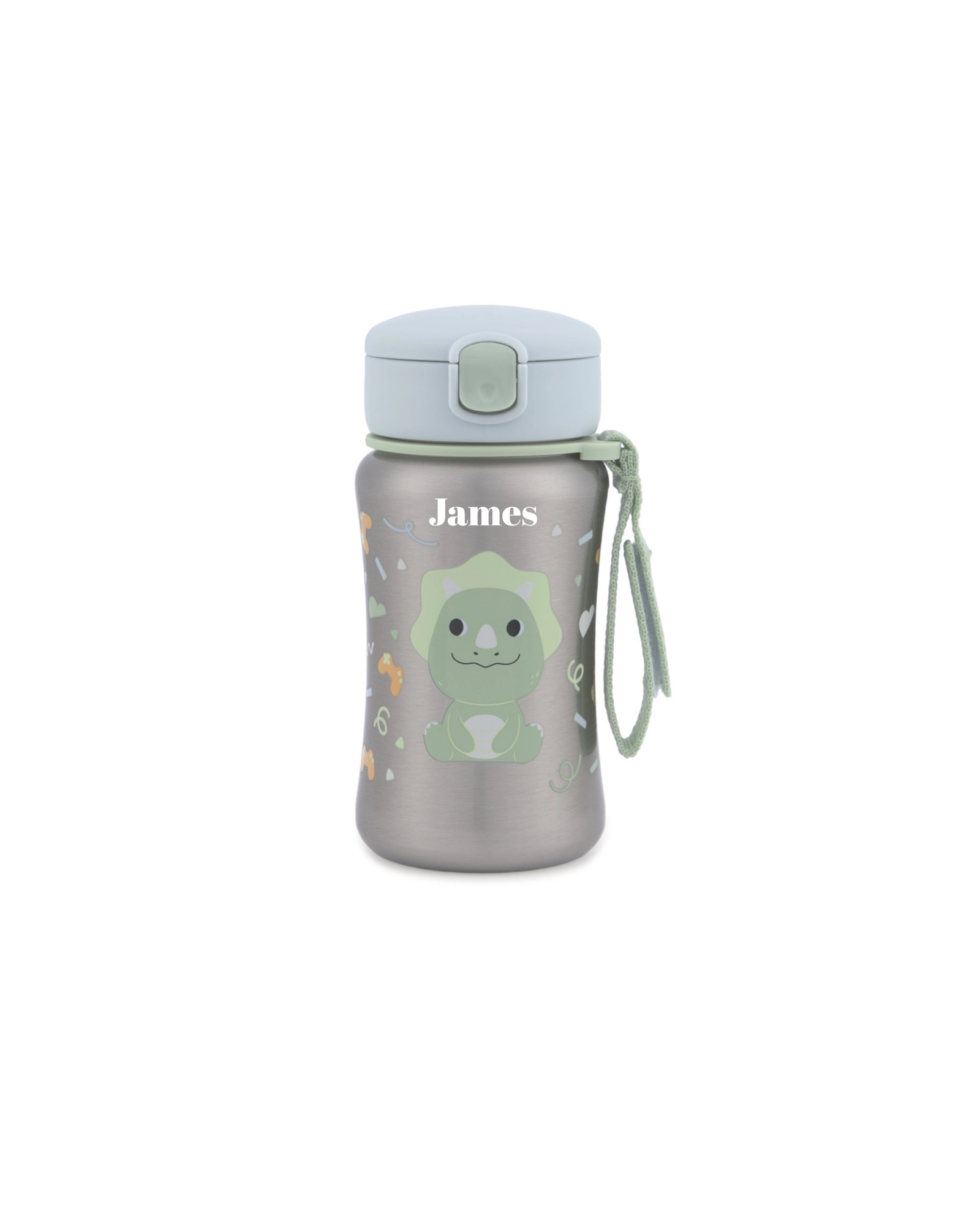 Personalised Skip Hop Besties Squad Ss Straw Bottle- Dino