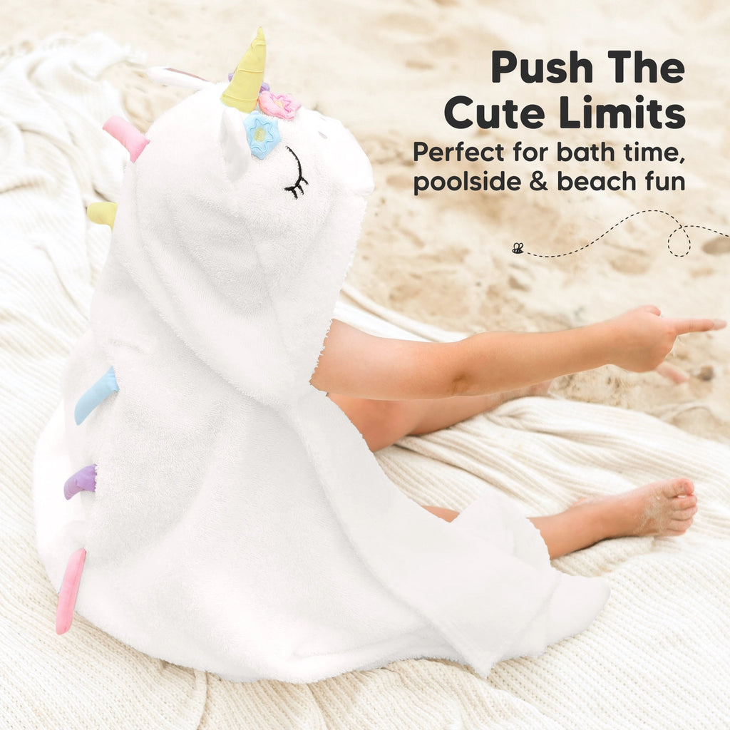 Personalised KeaBabies Cuddle Baby Hooded Towel- Uria