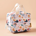Personalised Just Bee Kids Weather Print Insulated Lunch Bag