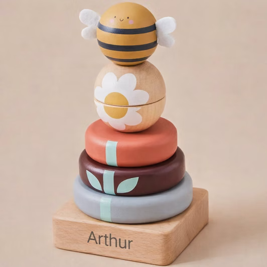 Personalised  Just Bee Kids Stacking Toy