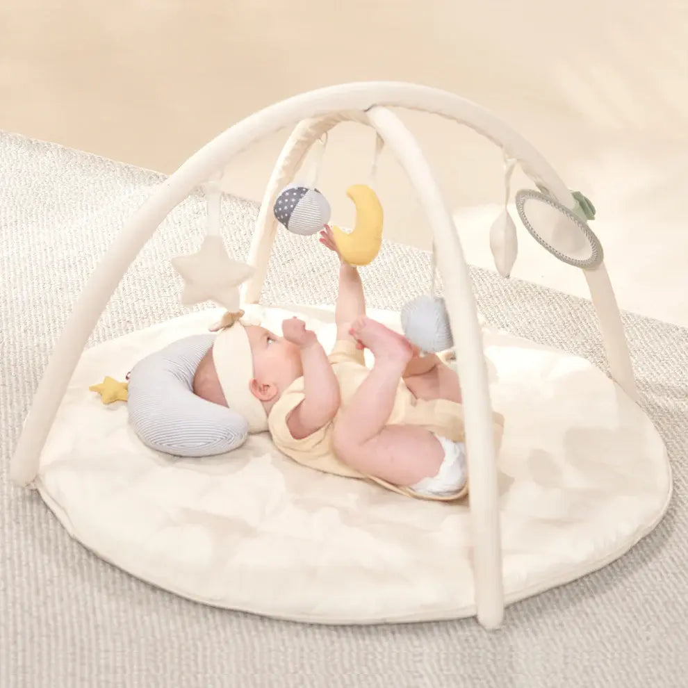 Personalised Minidream Baby Play Mat & Gym with Tummy Time Cushion