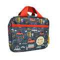 Personalised Just Bee Kids Transport Print Insulated Lunch Bag