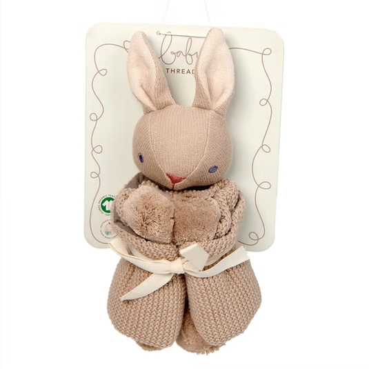 Personalised Baby Threads Bunny - Organic Comforter