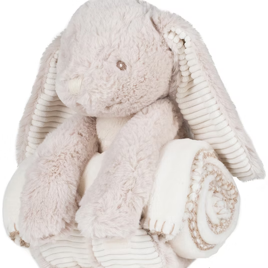 Personalised Mumbles Rabbit and Blanket Set