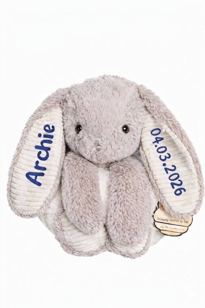 Personalised Mumbles Rabbit and Blanket Set