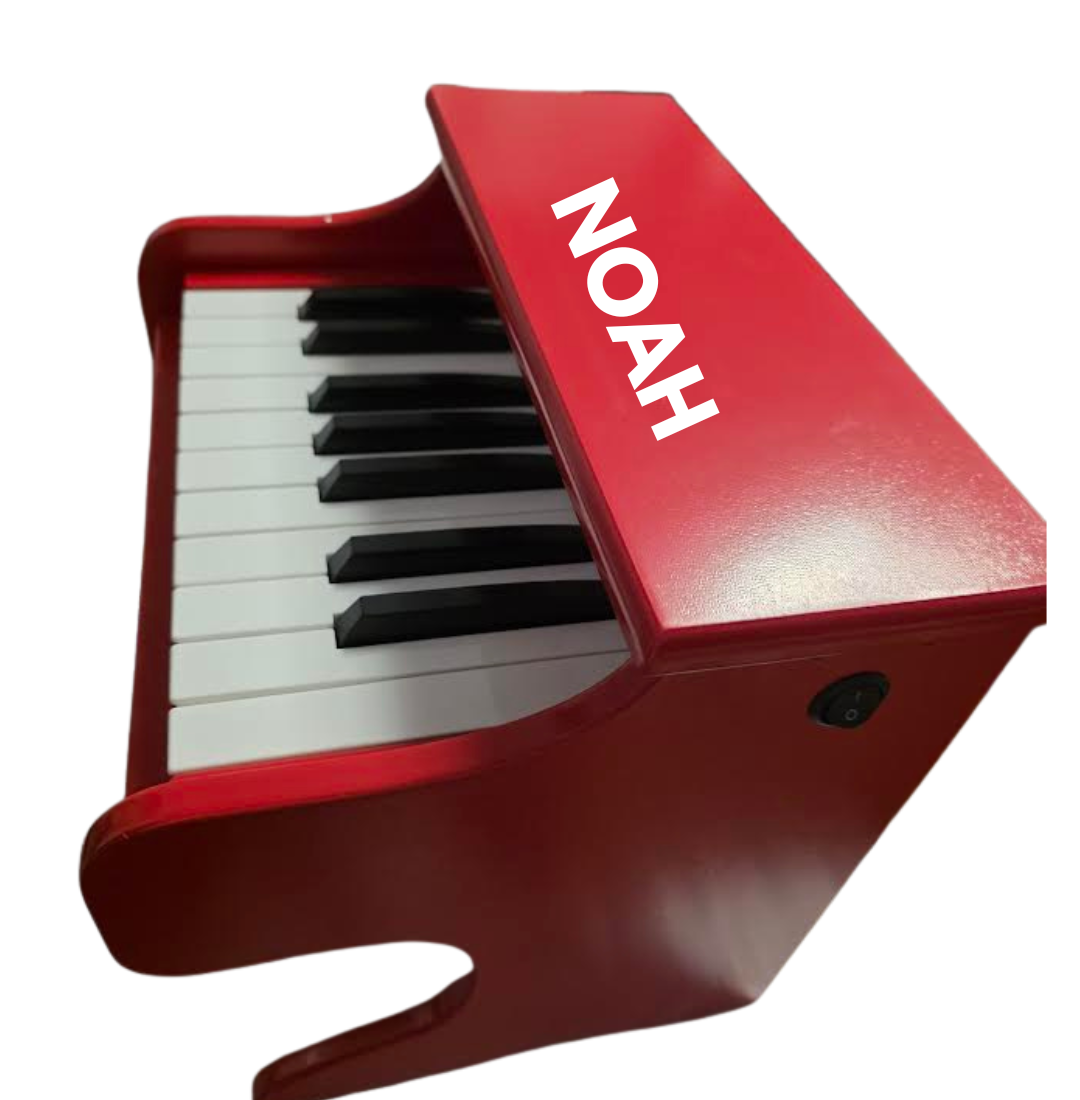 Personaised My First Electronic Piano Confetti (wood)