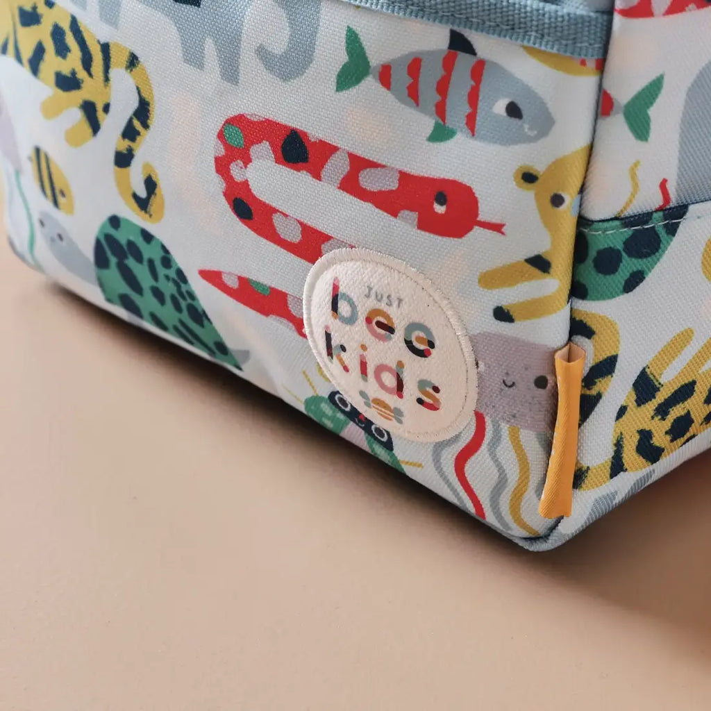 Personalised Just Bee Kids Animal Print Insulated Lunch Bag