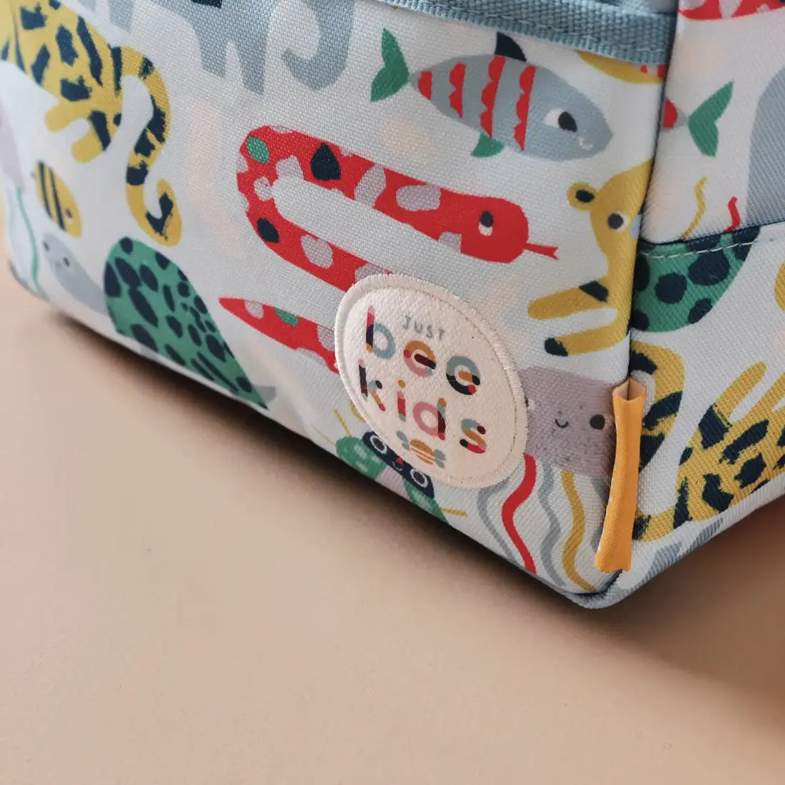 Personalised Just Bee Kids Animal Print Insulated Lunch Bag