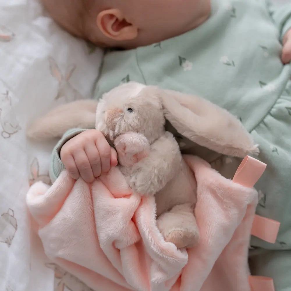 Personalised  Beige Bunny Plush Comforter Blanket