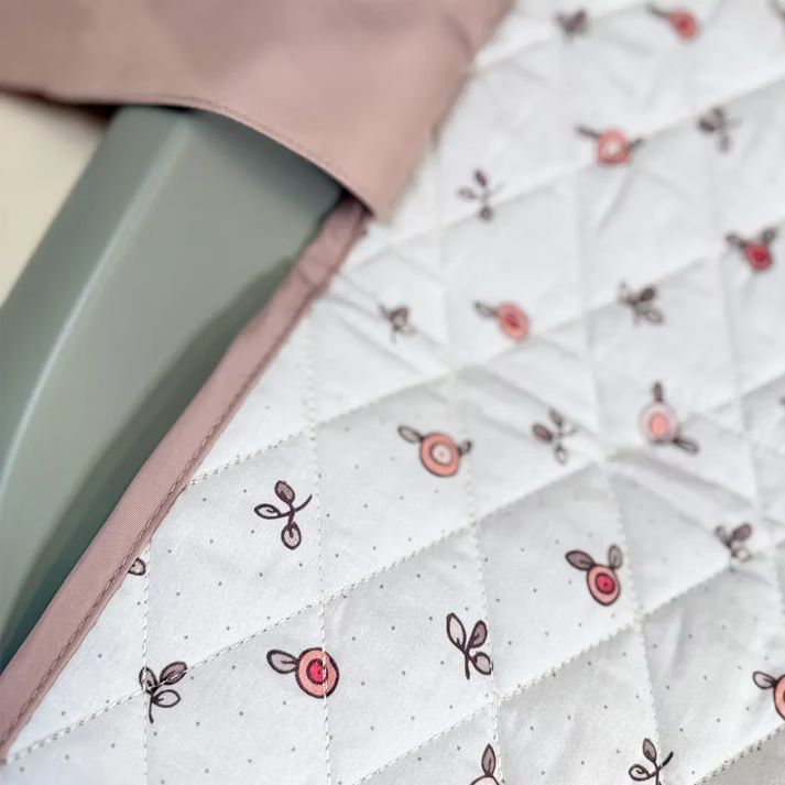 Personalised Travel Changing Mat with Pockets - Baby Pink