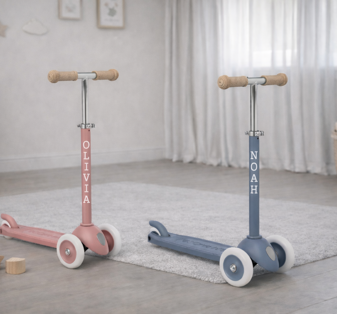 Banwood Eco Scooter - Deep Sea/Raspberry