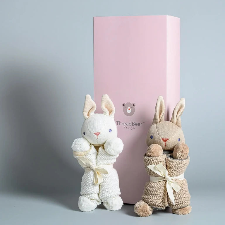 Personalised Baby Threads Bunny - Organic Comforter