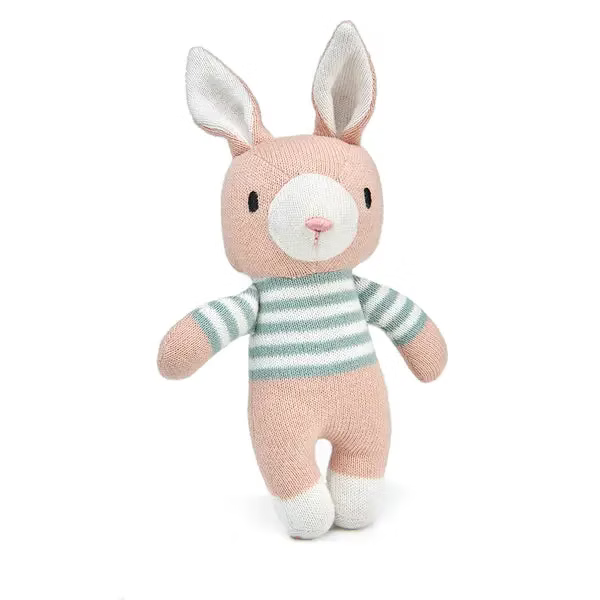 Personalised Threadbear Finbar Hare - Knitted Soft Toy 18cm