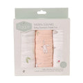 Personalised Bunnies Muslin Set Pink&White