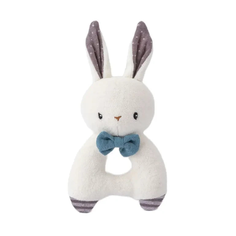 Rabbit Rattle - Blue (Organic Cotton)