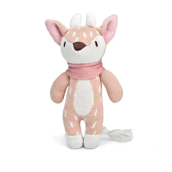 Personalised Threadbear Fearne Deer - Knitted Soft Toy 18cm