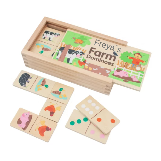 Personalised Farm Dominoes