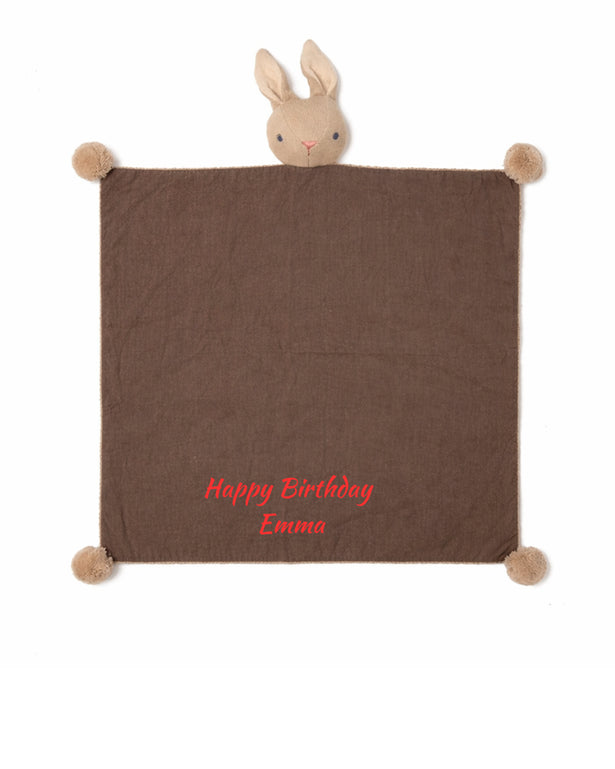 Personalised Baby Threads Bunny - Organic Comforter