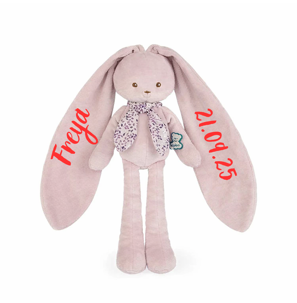 Personalised Doll Rabbit Pink - Medium