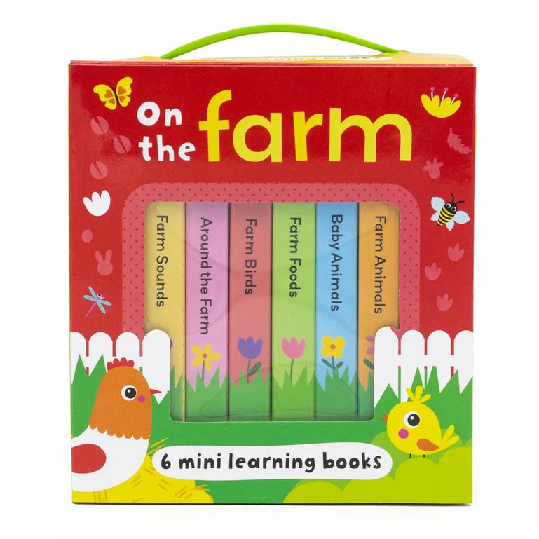Personalised  On the Farm – Box Set of 6 Mini Board Books - Baby & Toddler First Learning