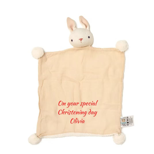 Personalised Baby Threads Bunny - Organic Comforter