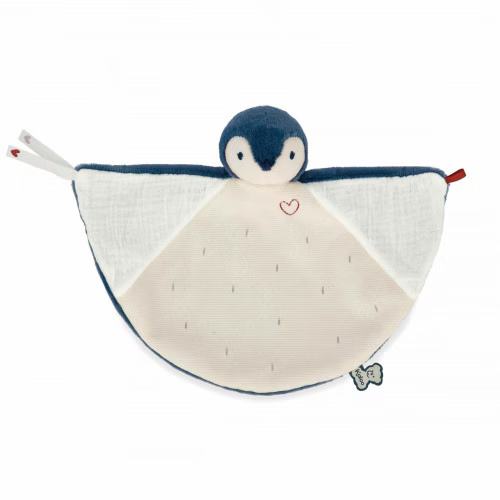 Personalised Doudou Penguin Blue