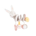 Personalised  Horizontal Spiral Toy Rabbits in Love