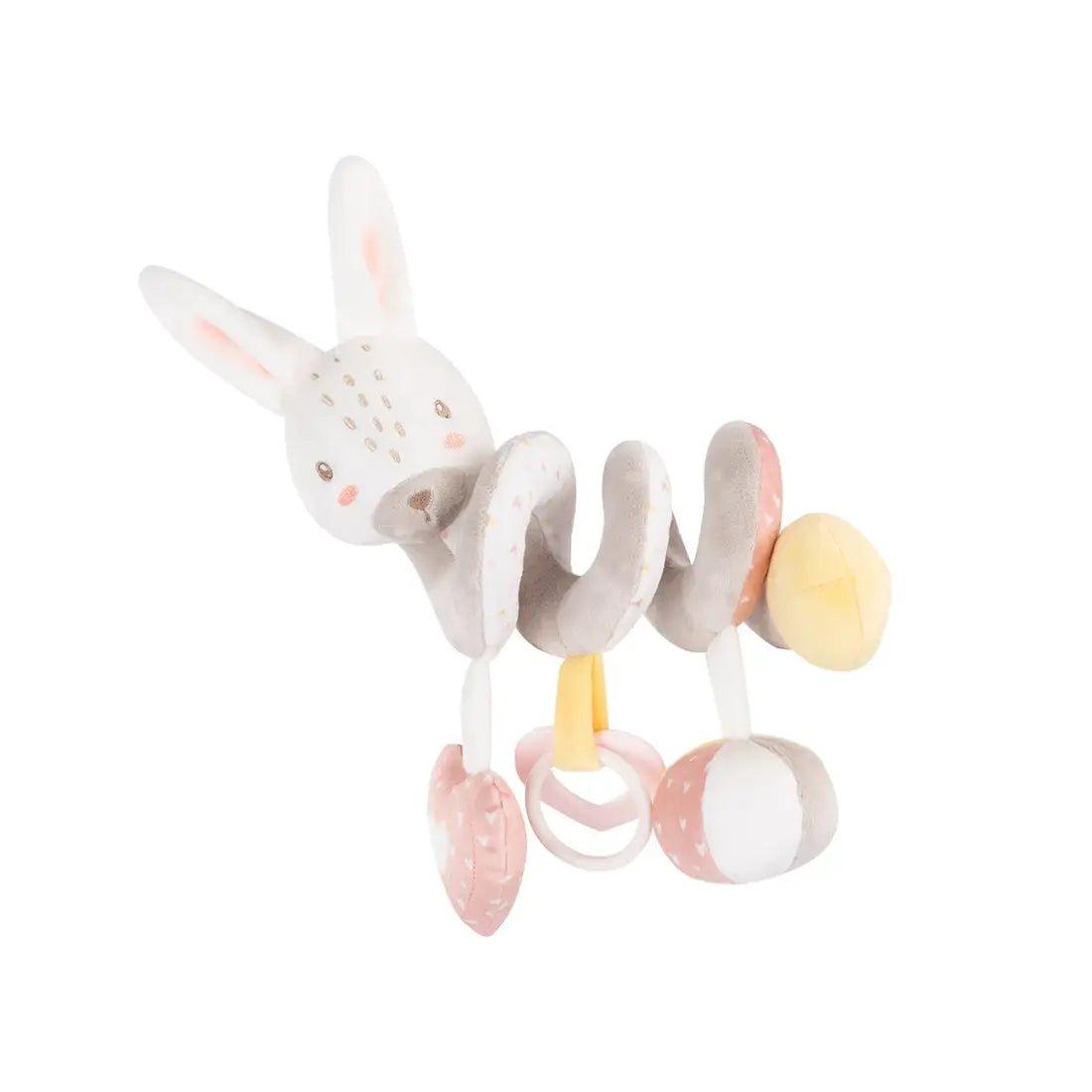 Personalised  Horizontal Spiral Toy Rabbits in Love