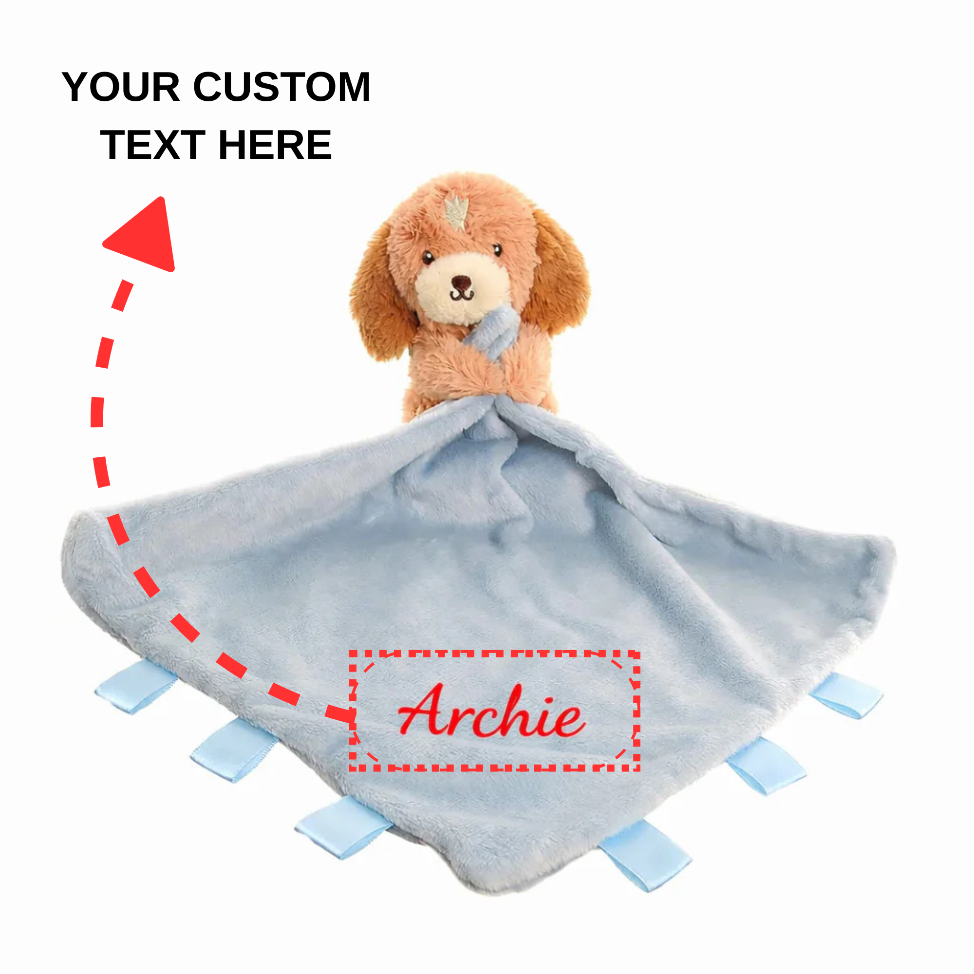 Personalised Cockapoo Plush Comforter Blanket