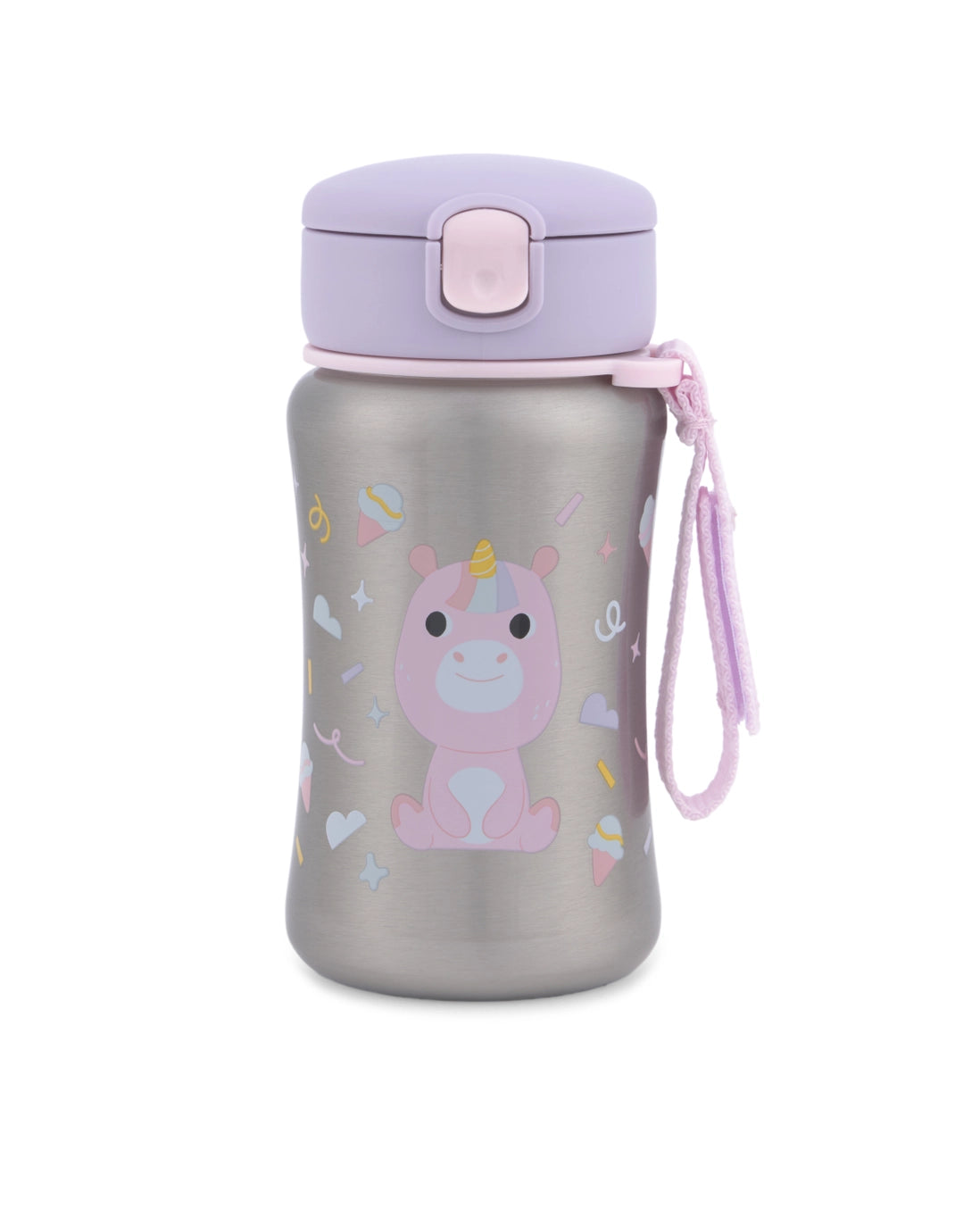 Personalised Skip Hop Besties Squad Ss Straw Bottle- Unicorn