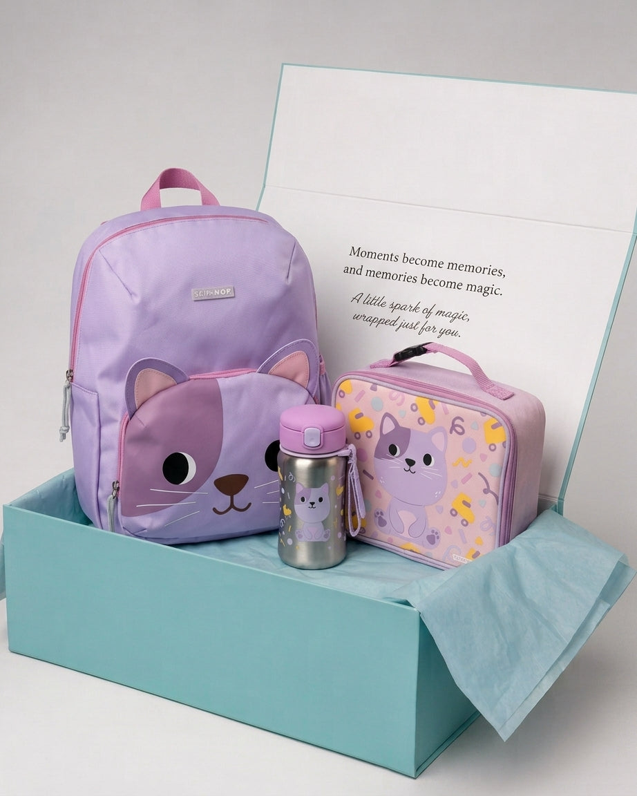 Personalised Besties Squad Cat Backpack set