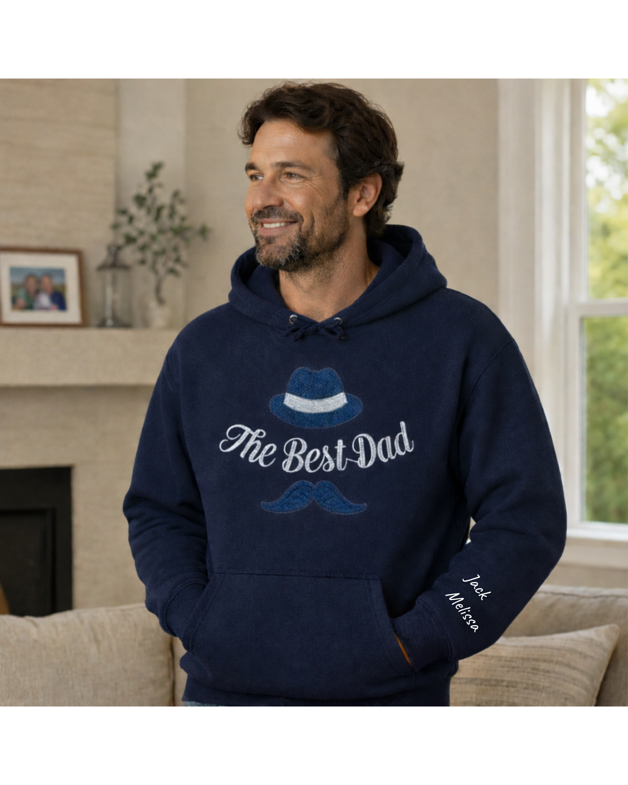 The best Dad Design Embroidered Unisex Hoodies