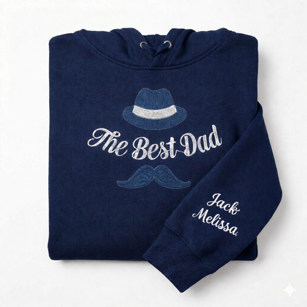 The best Dad Design Embroidered Unisex Hoodies