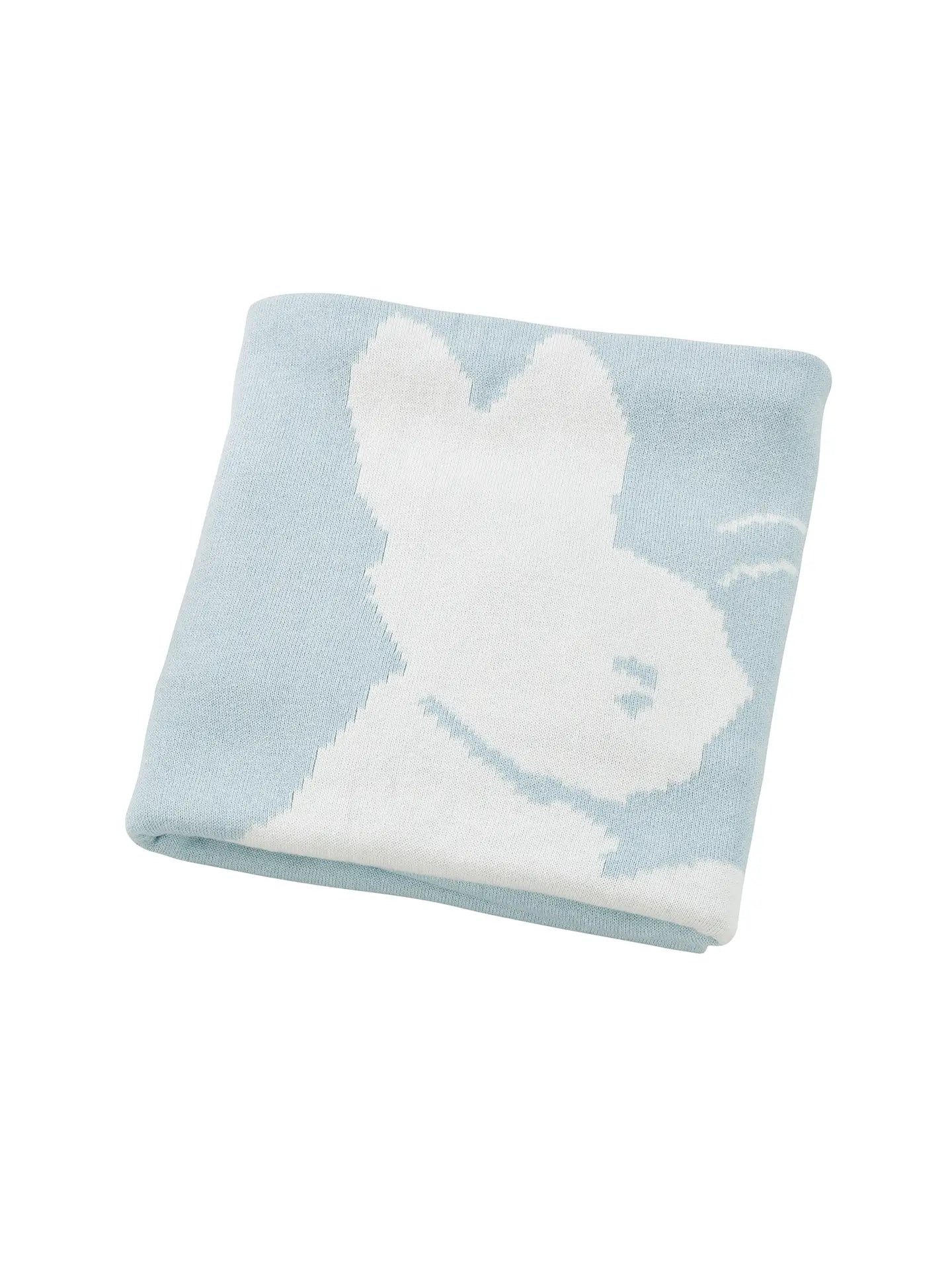 Personalised Peter Rabbit Christening Knitted Baby Blanket & Soft Toy Set