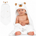 Personalised KeaBabies Cuddle Baby Hooded Towel- Grizzly