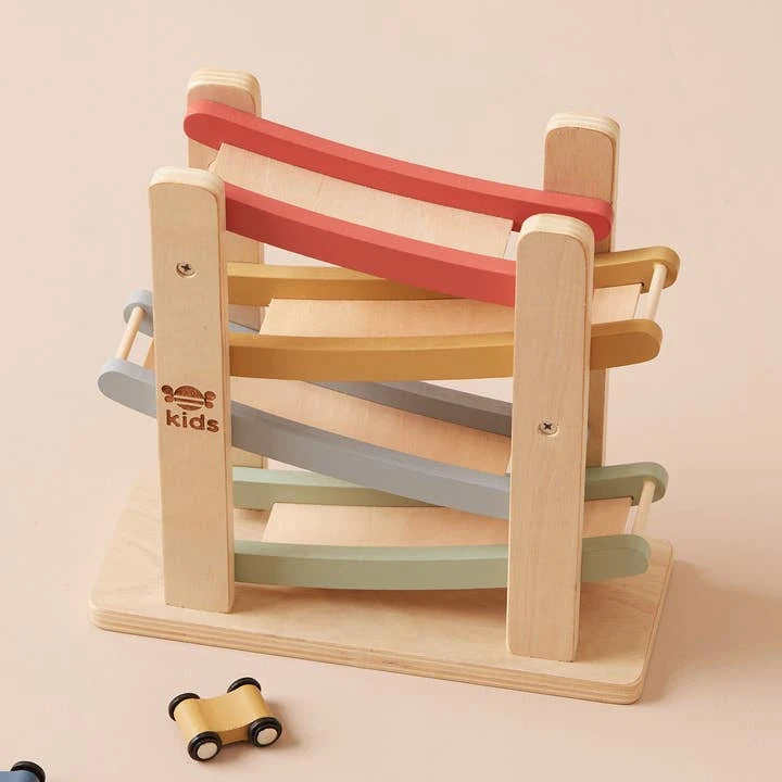 Personalised  Just Bee Kids Wooden Car Ramp Toy