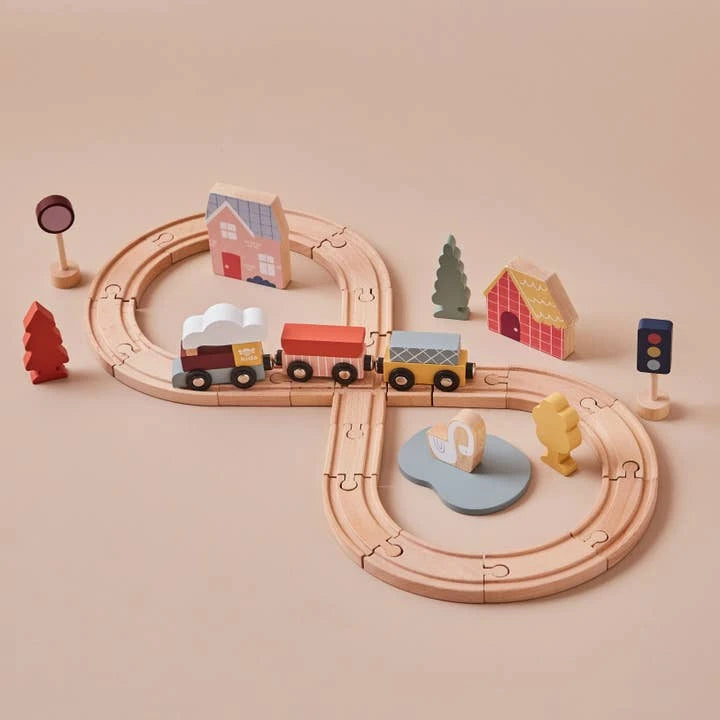 Personalised Just Bee Kids Wooden Kids Train Set (Fsc)