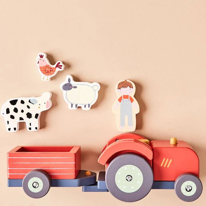 Personalised Just Bee Kids Wooden Tractor Toy Fsc®