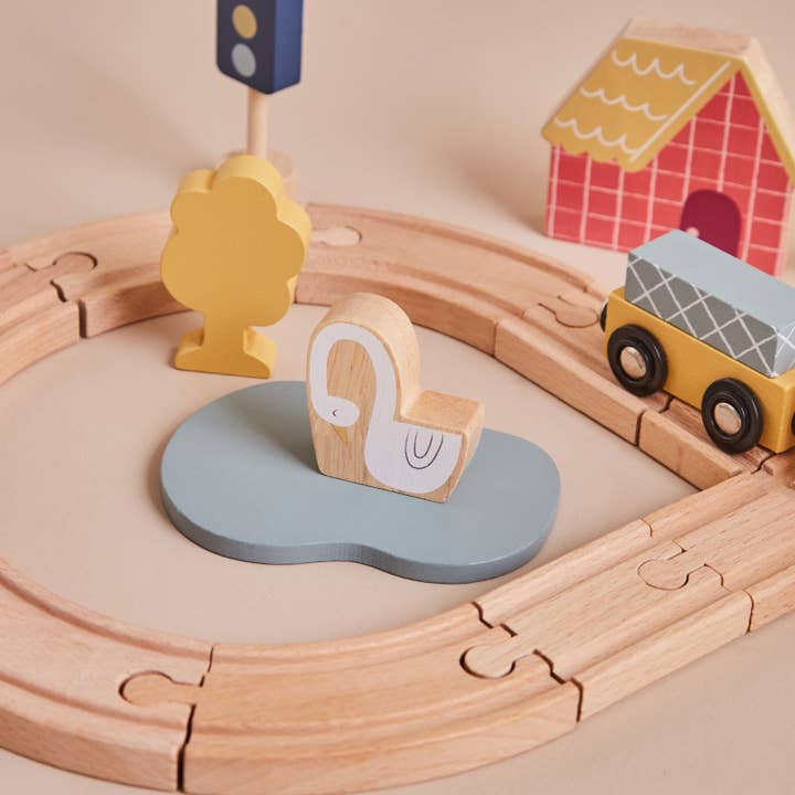 Personalised Just Bee Kids Wooden Kids Train Set (Fsc)