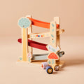 Personalised Just Bee Kids Wooden Garden Roller Ramp Toy